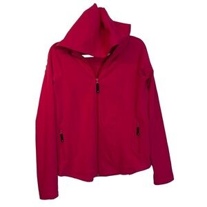 ⭐️ Danskin hot pink hooded zip-up with hoodie- size medium